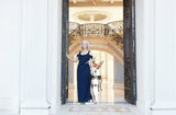 Petite Camille Cowl Neck Gown