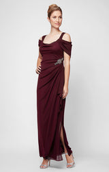 Petite Camille Cowl Neck Gown