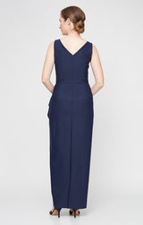 Petite Ava Sleeveless Contour Gown