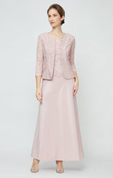 Bethany Glitter Lace Jacket Dress