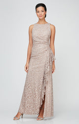 Elaine Sleeveless Lace Gown