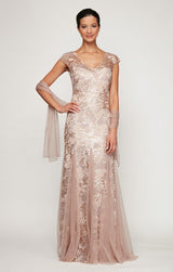Petite Emily Embroidered Fit and Flare Dress