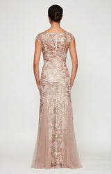 Petite Emily Embroidered Fit and Flare Dress