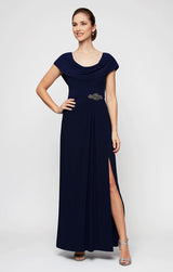 Celeste A-Line Matte Jersey Dress