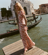 ALNA DRESS -- ROUGE FLEURS D'ANEMONE