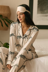 Winter Cloud Jersey PJ Set in Animalia