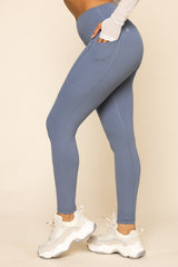 Supersculpt™ Leggings with Pockets - Blue Mist