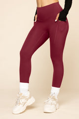 Supersculpt™ Leggings with Pockets - Crimson