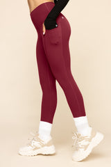 Supersculpt™ Leggings with Pockets - Crimson