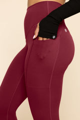 Supersculpt™ Leggings with Pockets - Crimson