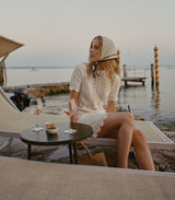 BATHILDE DRESS -- PEARL