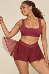 Butterfly Short - Crimson