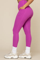 Crisscross Hourglass® Leggings with Pockets - Royal Orchid