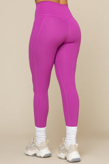 Crisscross Hourglass® Leggings with Pockets - Royal Orchid