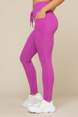 Cargo Legging with Pockets - Royal Orchid