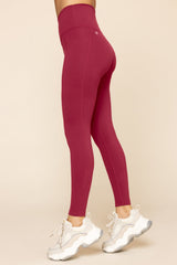 Crisscross Hourglass® Leggings with Pockets - Ruby