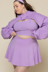 Crisscross Hourglass® Twirl Skort - Mystic Purple
