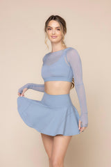 Twirl Skort - Blue Storm