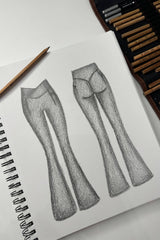 Crisscross Hourglass® Flared Leggings with Pockets - Forestwood