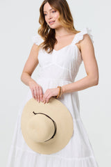 Broderie Anglaise Frill Strap Maxi Dress