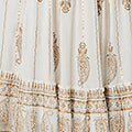 Ikat Print Knee Length Bardot Dress