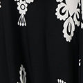 Ikat Print Sleeveless A-Line Midi Dress