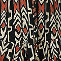 Printed Frilled Sleeve Short Dress
