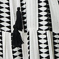 Geo Print Sleeveless Tiered Maxi Dress
