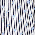 Striped Long Sleeve Empire Maxi Dress
