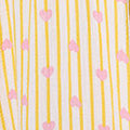 Striped Empire 3/4 Sleeve Maxi Dress