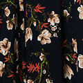 Floral Bardot Shirred Empire Maxi Dress