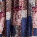 Patchwork Print Empire V-Neck Maxi Dress