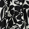 Leaf Print Tie Waist Knee Length Dress