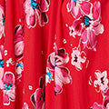 Floral Short Sleeve Shirred Maxi Dress
