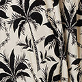 Leaf Print Short Sleeve Maxi Smock Dress