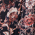 Printed Long Sleeve Empire Maxi Dress