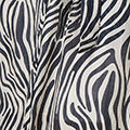 Zebra Print Tie Waist Midi Shirt Dress