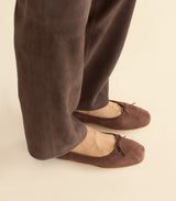 ELENI MARY JANE -- CHOCOLATE SUEDE