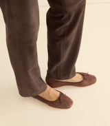 ELENI MARY JANE -- CHOCOLATE SUEDE