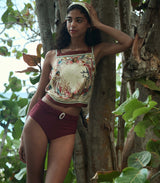 EVORA BIKINI BOTTOM -- DEEP SUMAC