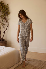 Nadia Cloud Jersey PJ Set in Whisper