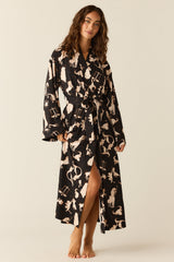 Kaia Cloud Jersey Kimono Robe in Zodiac