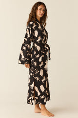 Kaia Cloud Jersey Kimono Robe in Zodiac