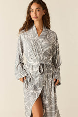 Kaia Cloud Jersey Kimono Robe in Whisper