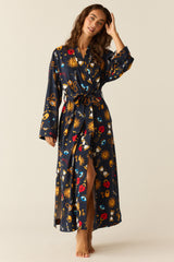 Kaia Cloud Jersey Kimono Robe in Mystic