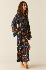 Kaia Cloud Jersey Kimono Robe in Mystic