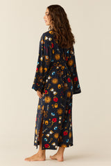 Kaia Cloud Jersey Kimono Robe in Mystic