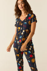 Nadia Cloud Jersey PJ Set in Mystic