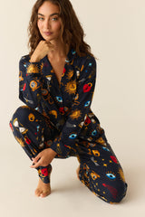 Winter Cloud Jersey PJ Set in Mystic