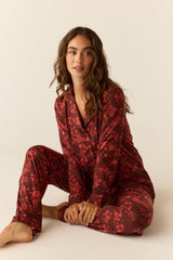 Winter Cloud Jersey PJ Set in Botanical